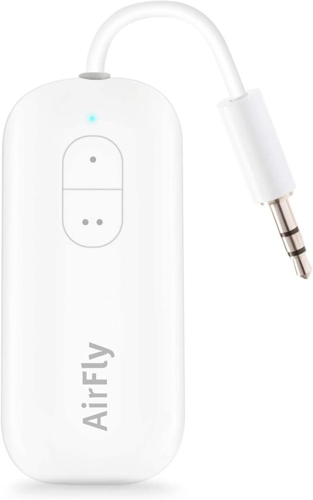 A white wireless transmitter.