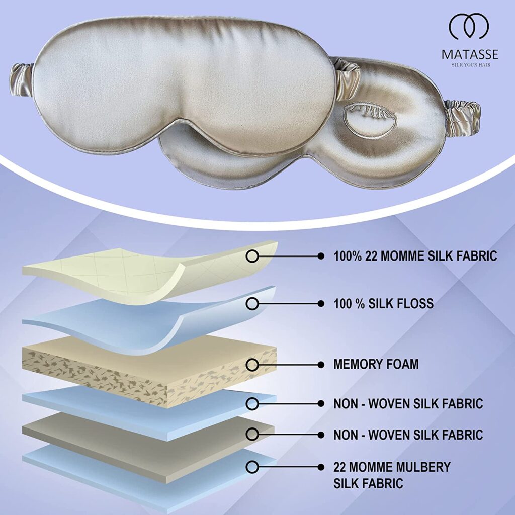 A silk eye mask.